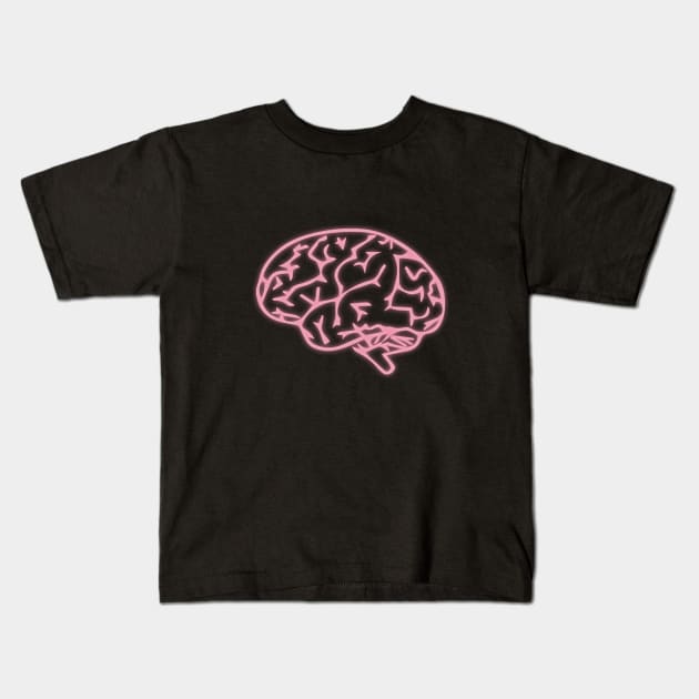 NEON BRAIN - Humain BRAIN Kids T-Shirt by Tilila